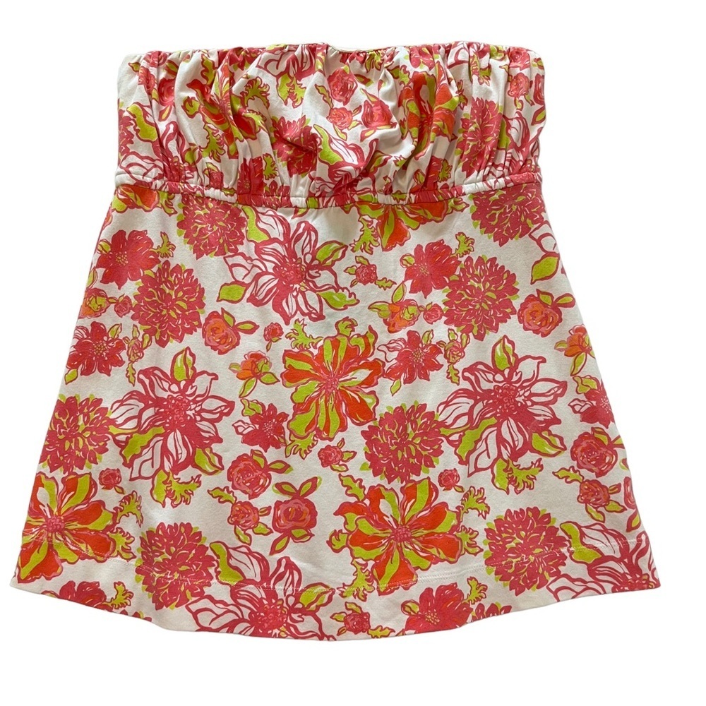 NWT Lilly Pulitzer Olette Truly Unruly Floral Pink Sleeveless Top Shirt Small